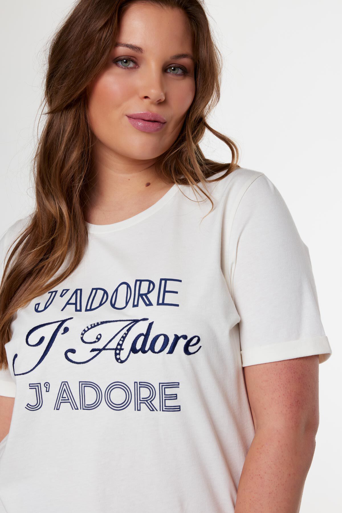 T-shirt avec inscription &laquo;&nbsp;J&rsquo;adore&nbsp;&raquo; image number 4