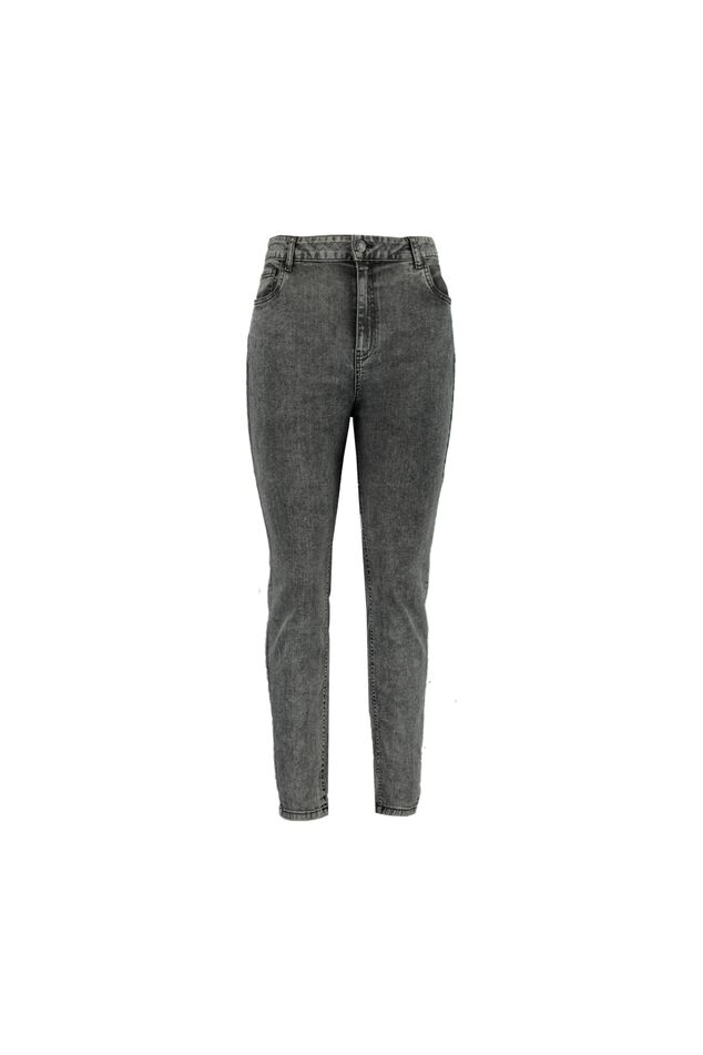 Skinny leg high waist jeans CHERRY image number 1