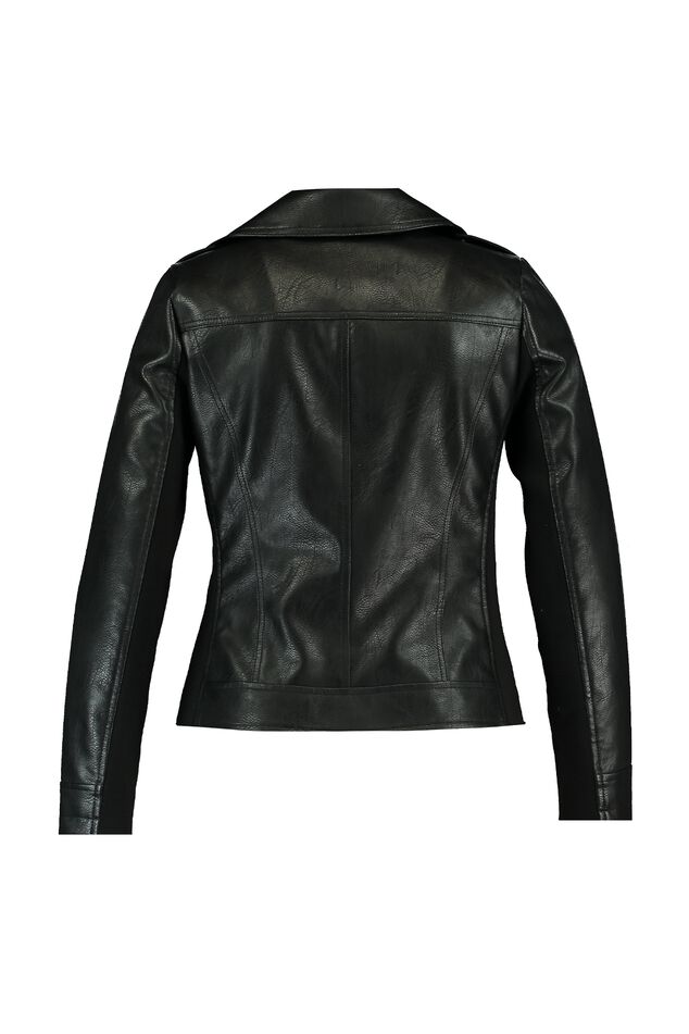Veste style motard en similicuir image number 3