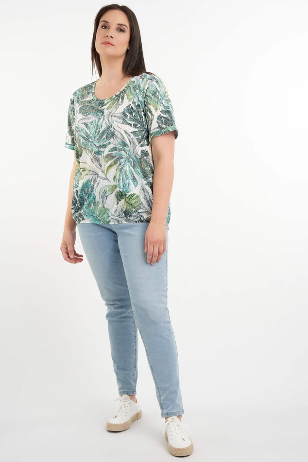 Haut à imprimé feuilleté  image number 6