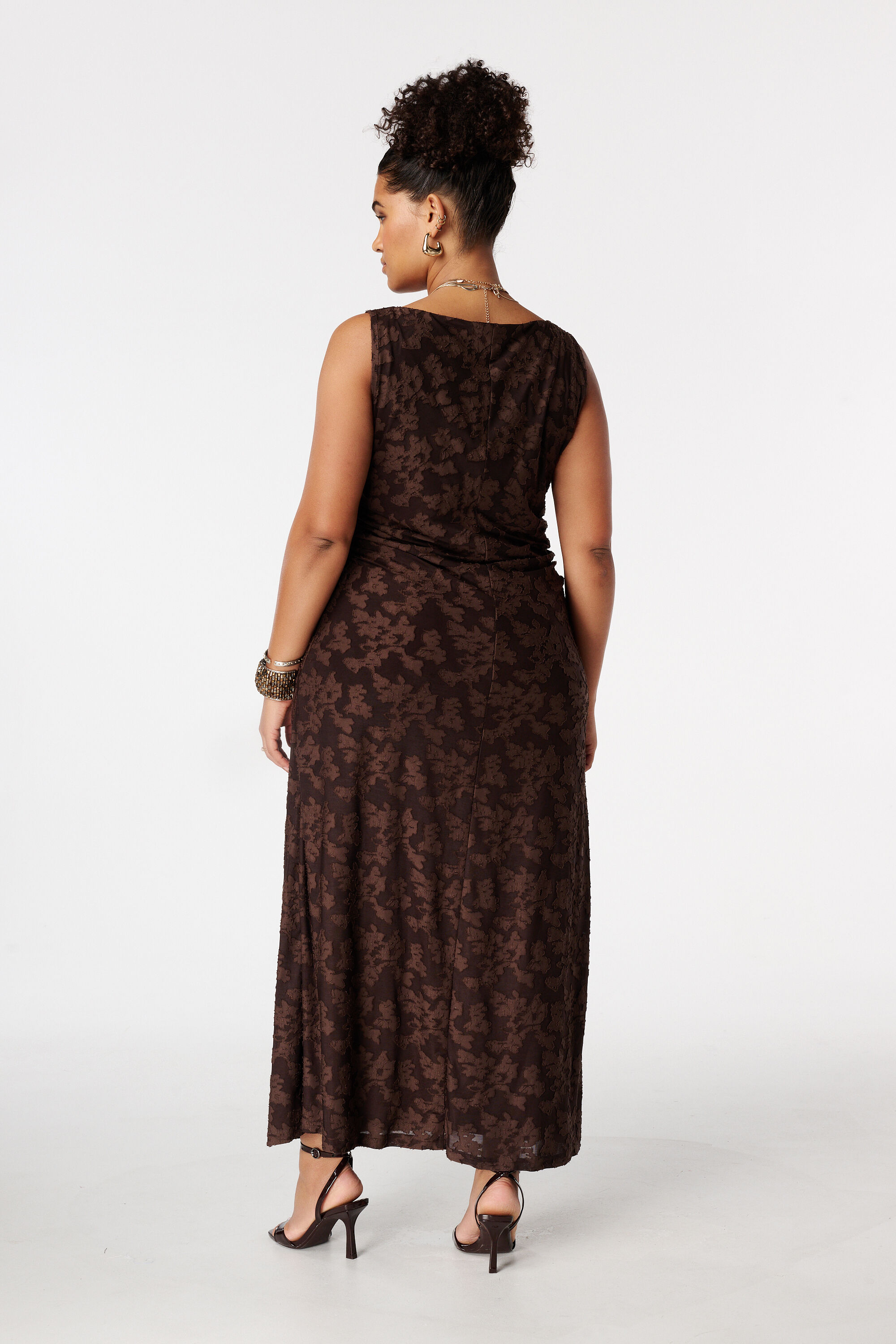 Jaqcuard maxi jurk image number 3