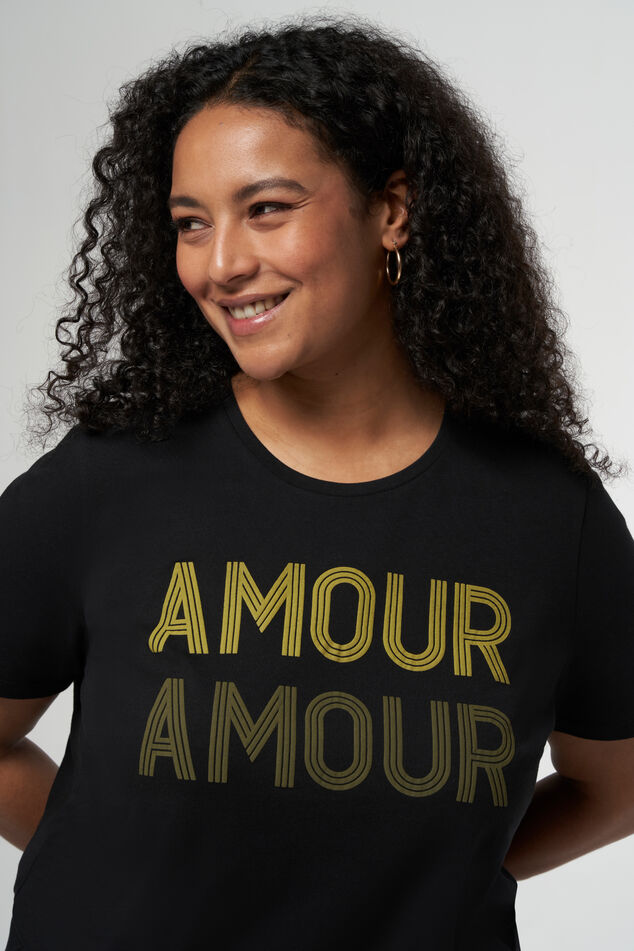 T-shirt avec le mot « Amour » image number 5