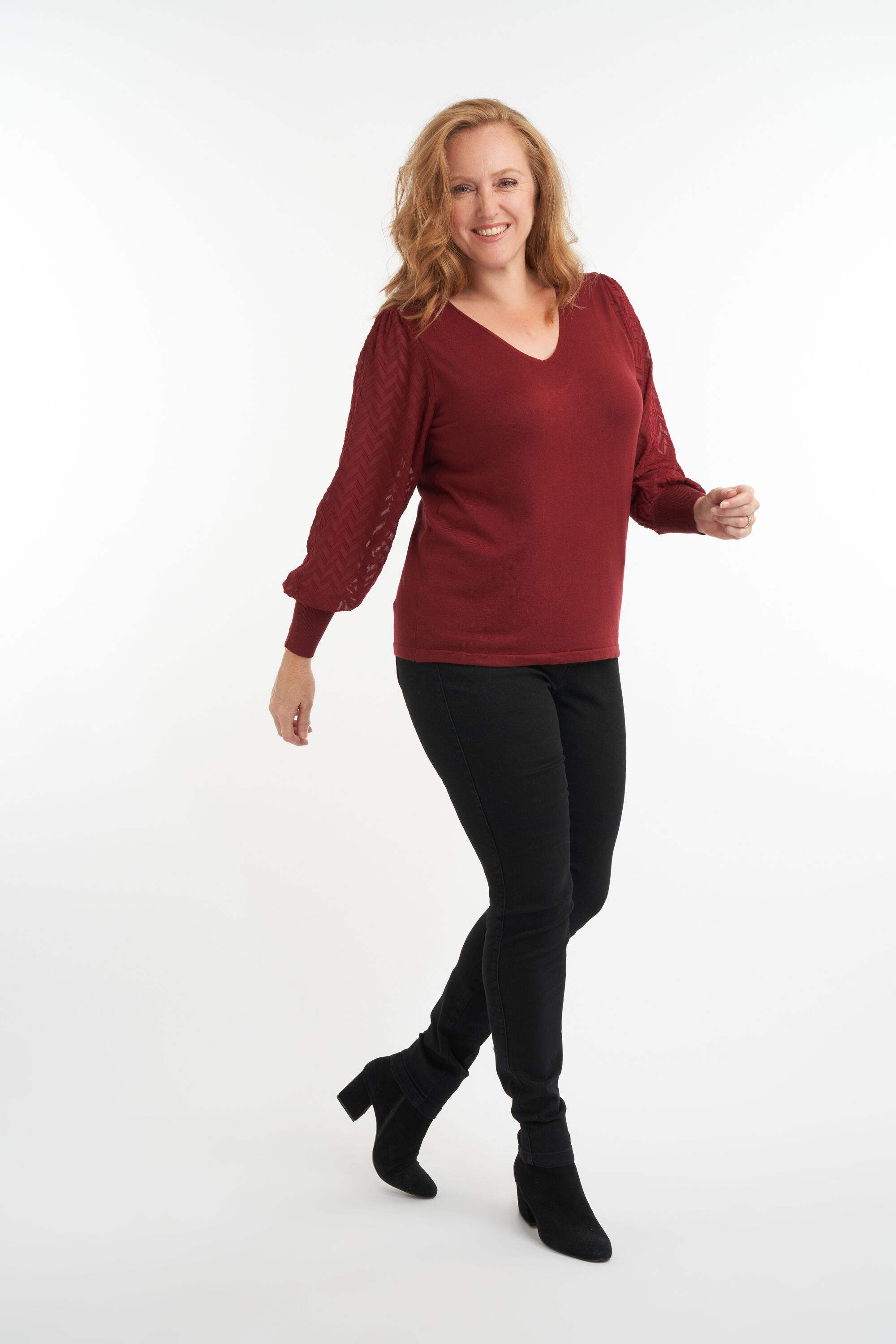 Sweater &agrave; manches bouffantes  image number 5