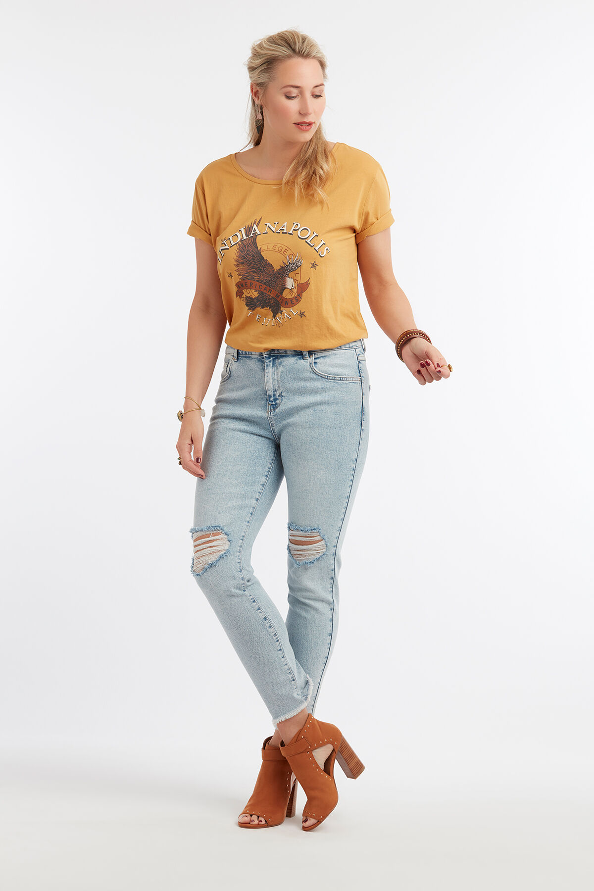 T-shirt met printopdruk image number 3