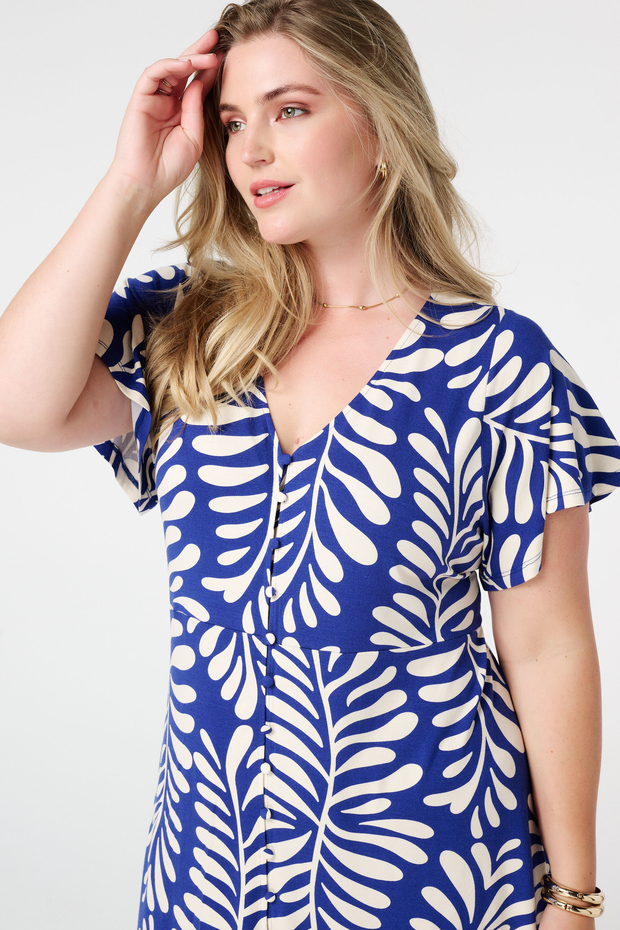 Robe midi &agrave; imprim&eacute;  image number 4