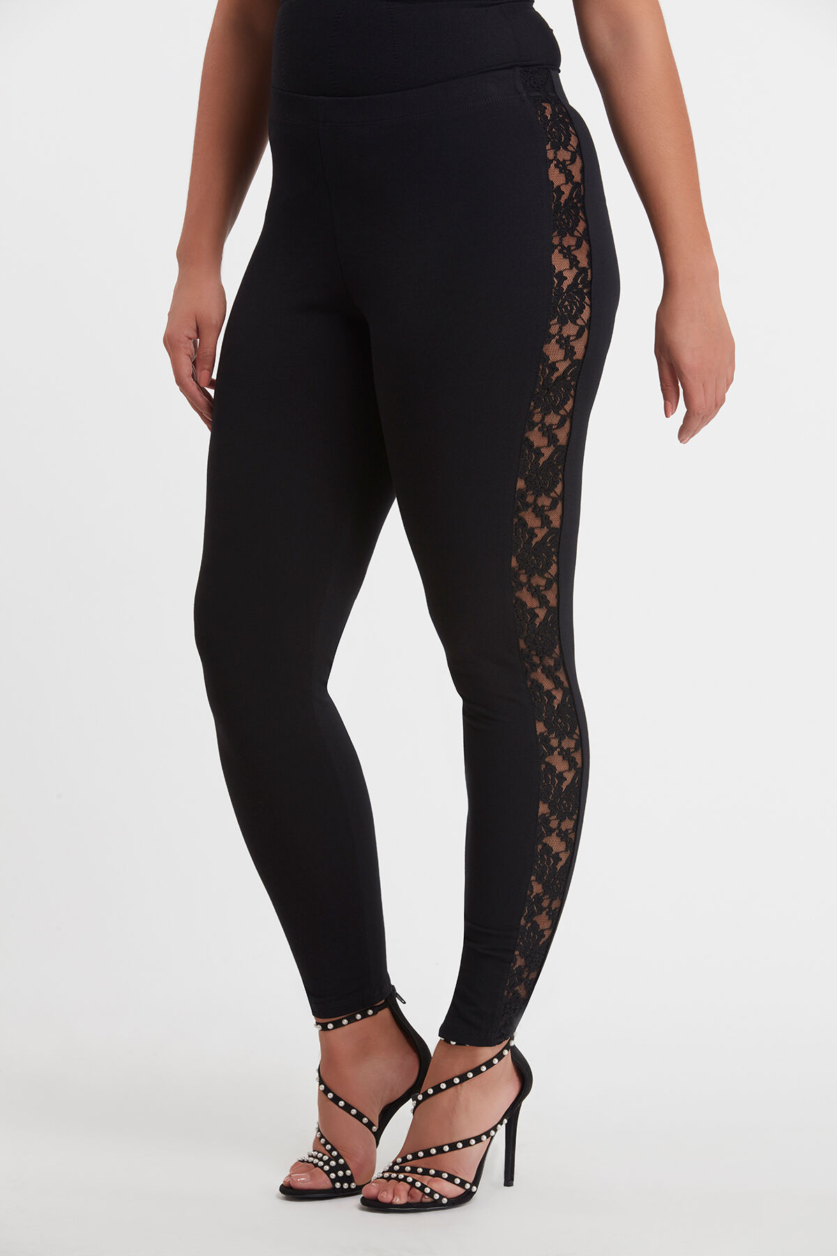 Legging avec dentelle outlet