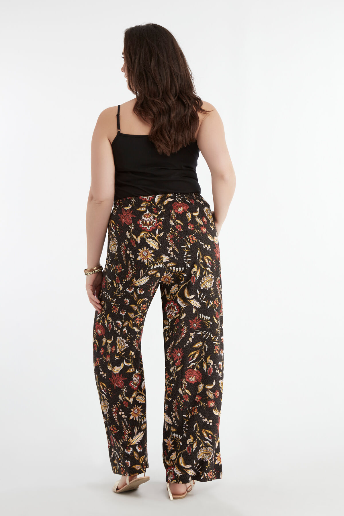 Wijde broek met print image number 5