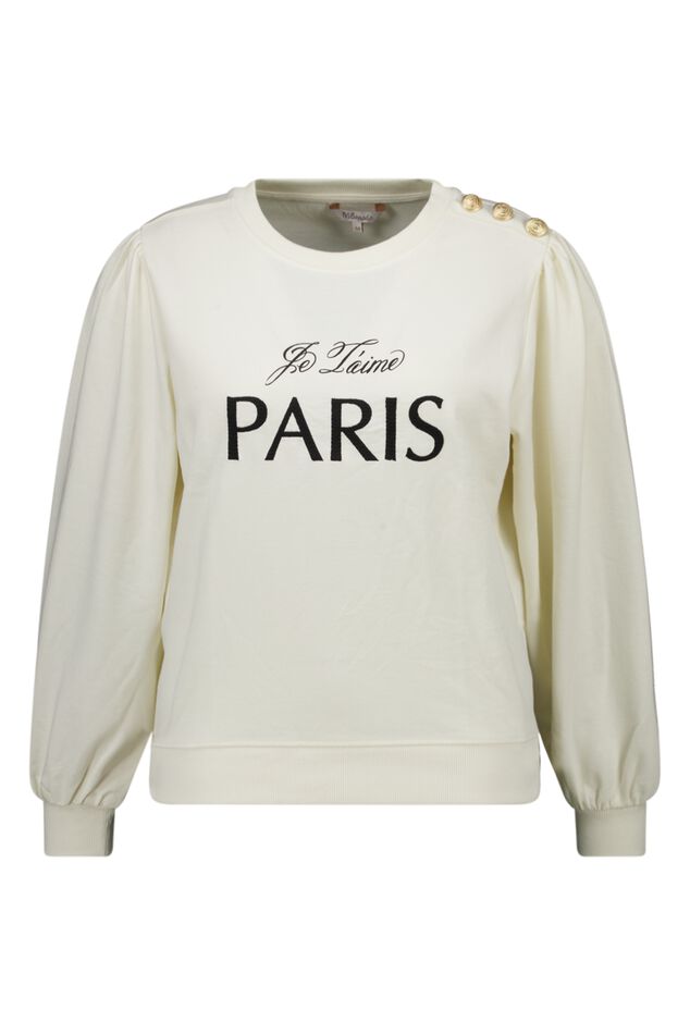 Sweater "Paris" met knopen op de schouder image number 1