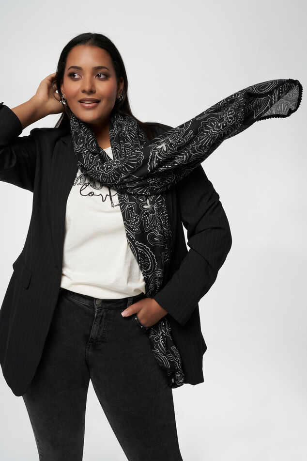 Écharpe avec imprimé paisley  image number 4