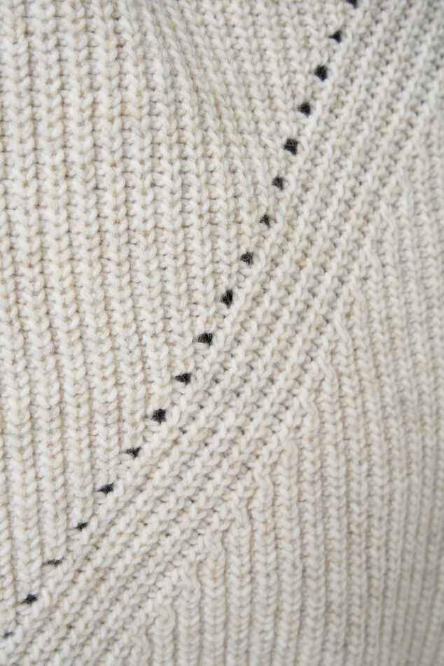 Gebreide spencer met col image number 4