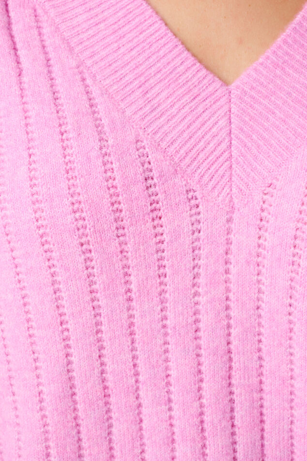 Pull finement tricoté avec motif image number 6