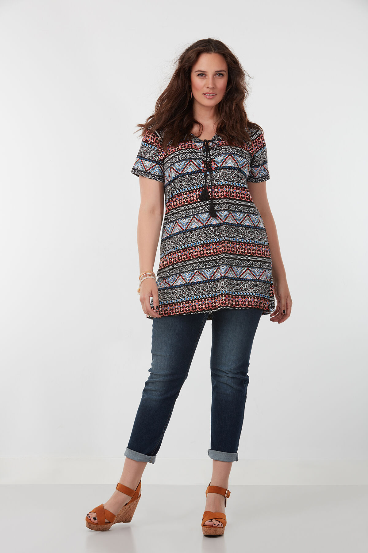 Top met all-over print  image number 3