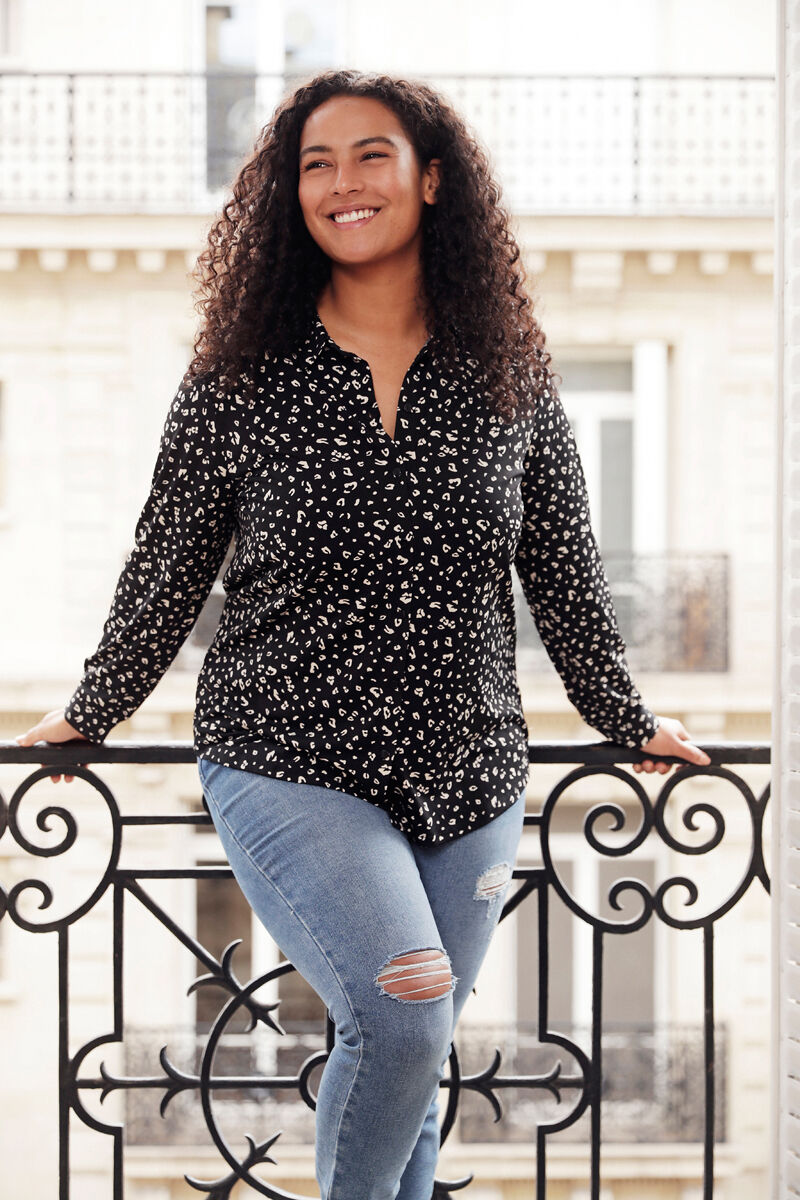 Blouse met print image number 0