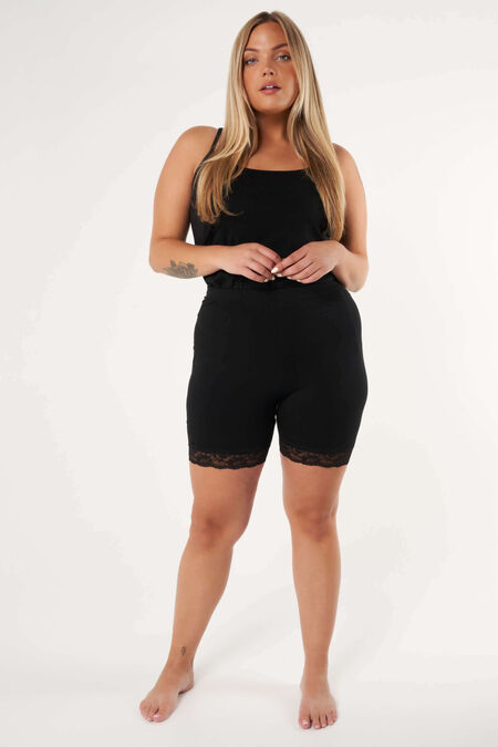 Lot de 2 leggings courts avec dentelle Lot de 2 leggings courts avec dentelle