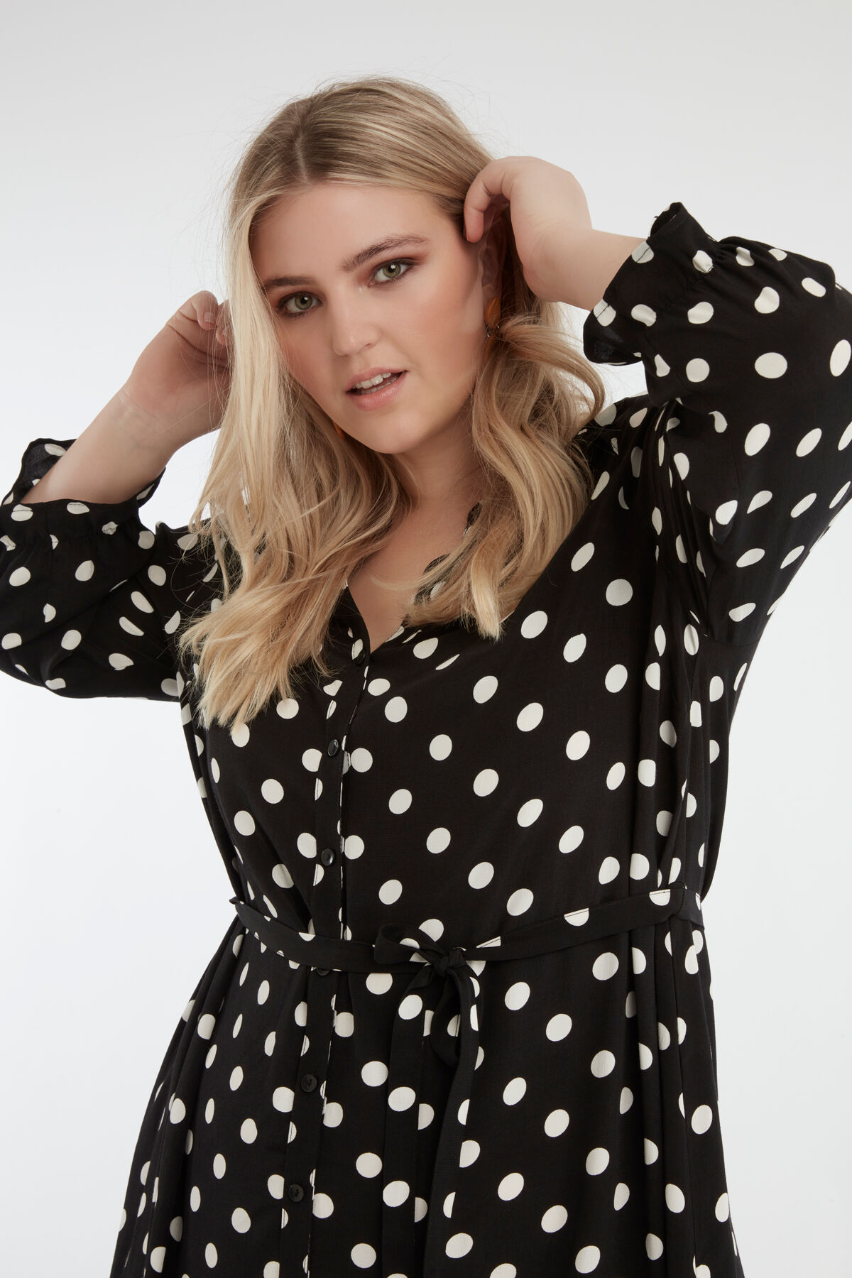 Robe à gros pois top