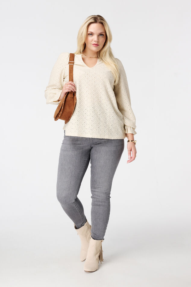 Jean skinny taille haute CHERRY image number 3