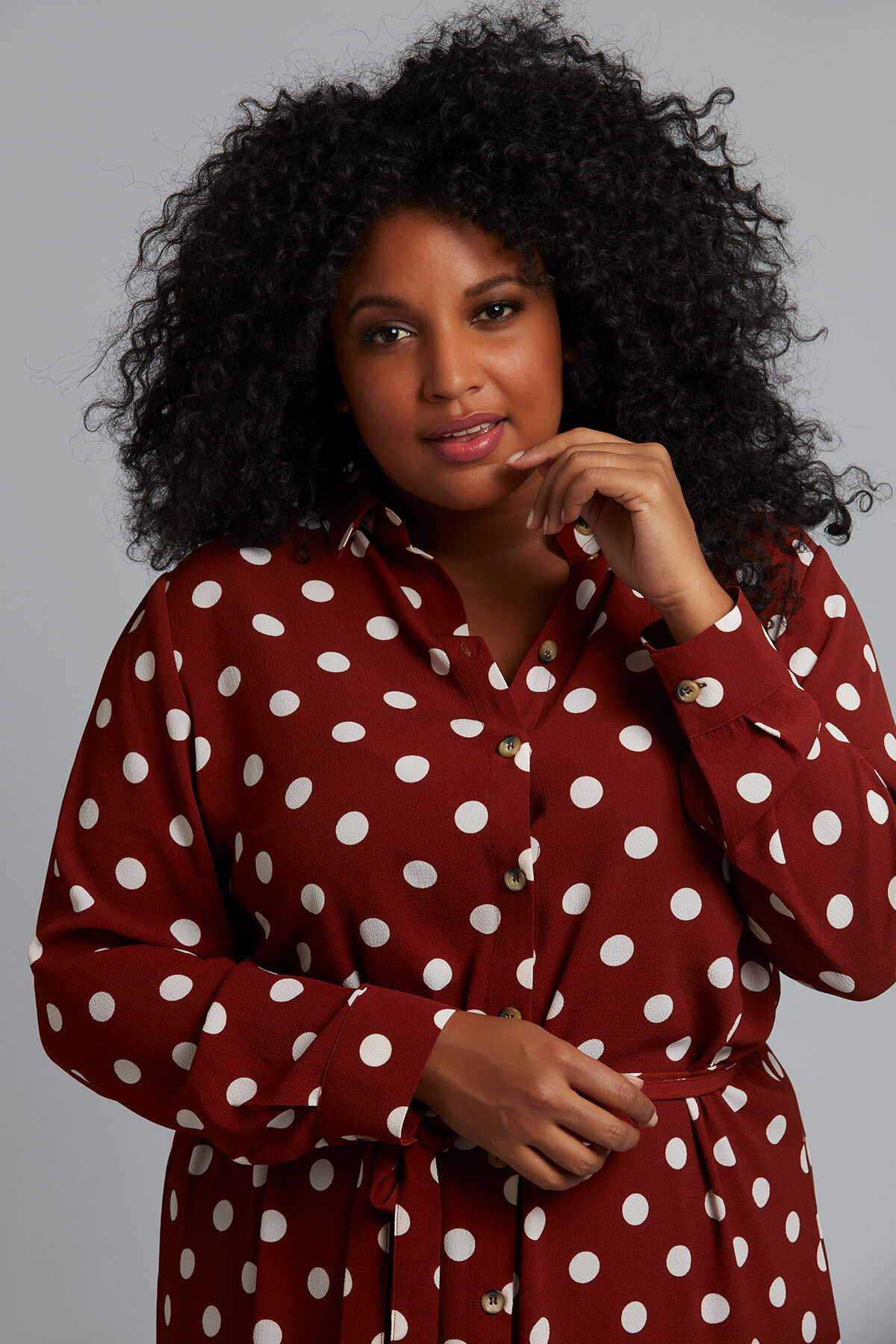 Blousejurk met stippen image number 4