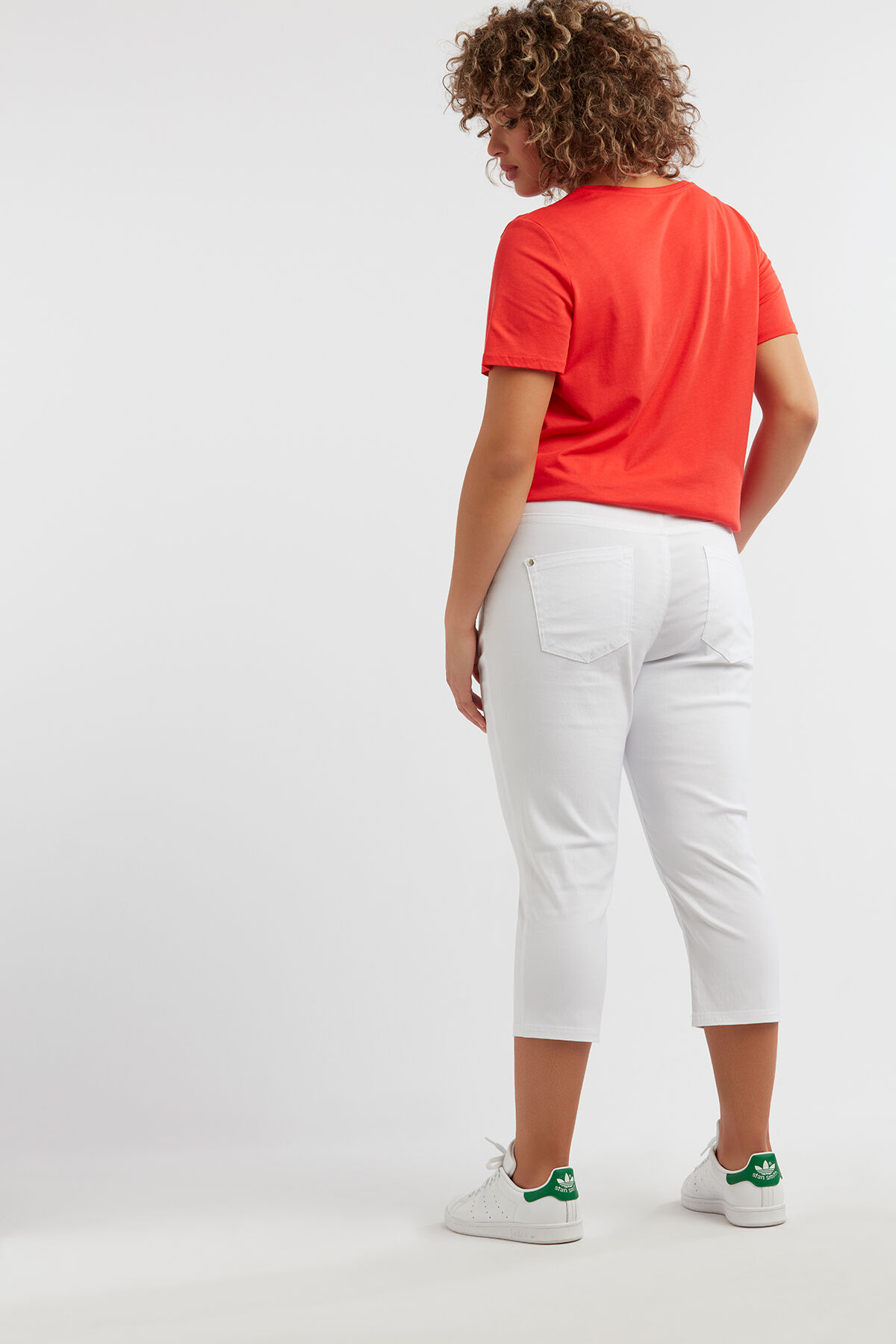 Pantalon corsaire avec fermetures &Eacute;clair image number 5