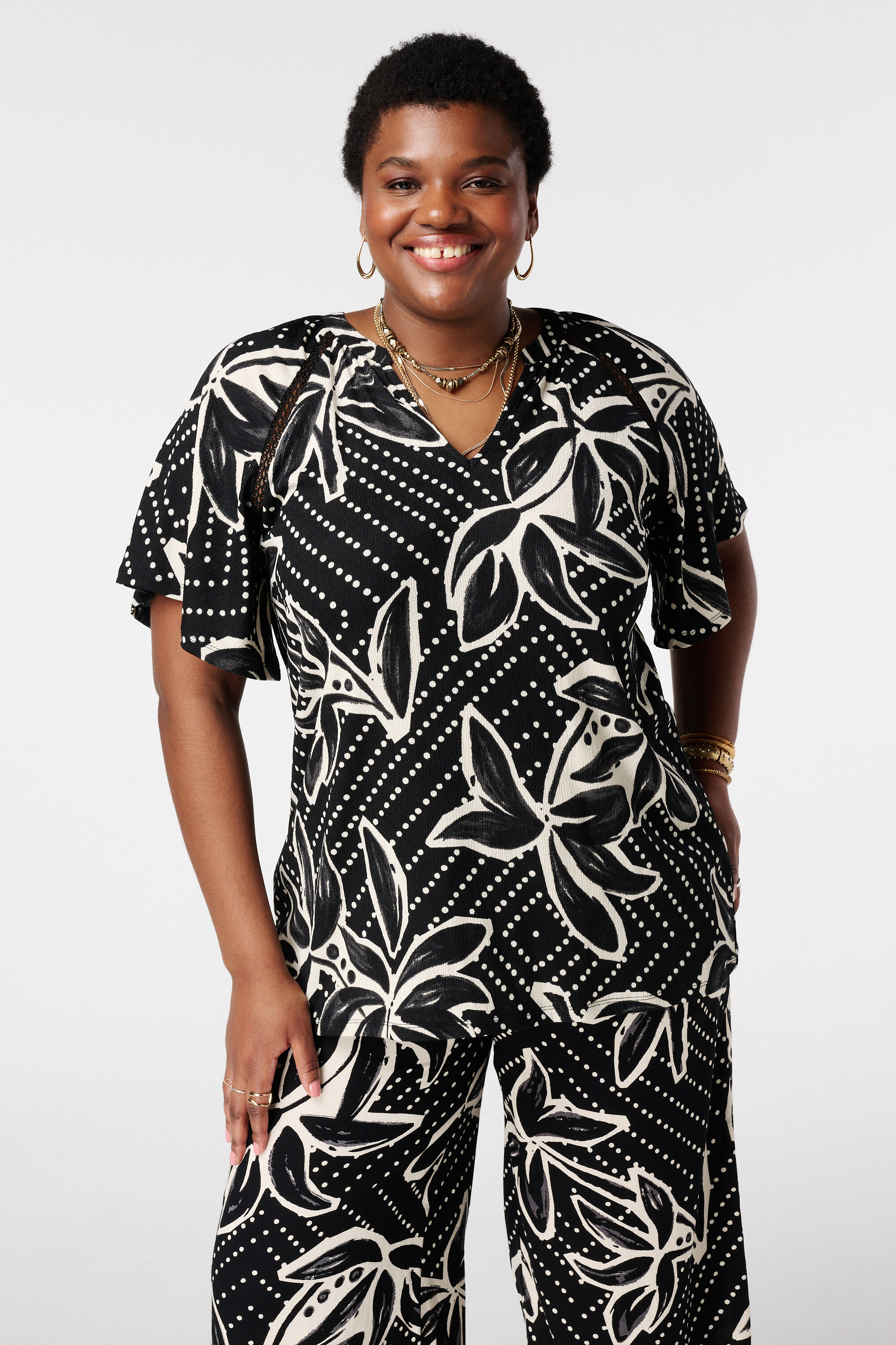 Top &agrave; manches papillon image number 0