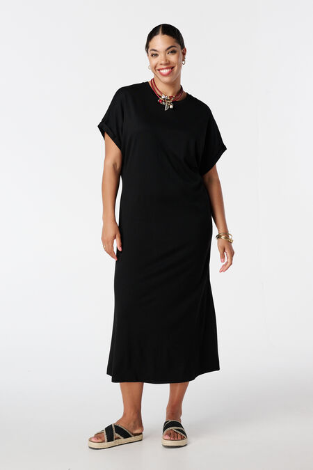 Maxi jurk met stretch Maxi jurk met stretch