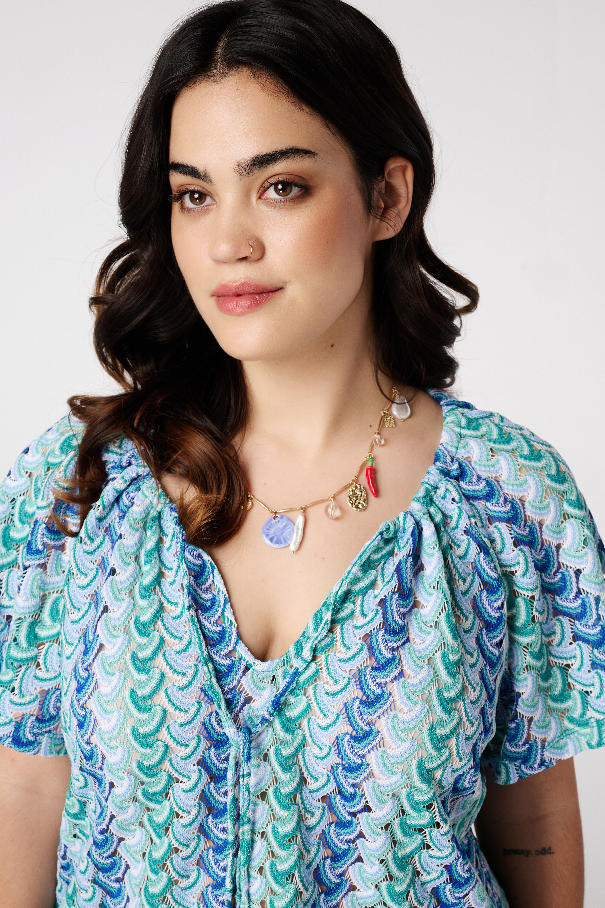 Top met gebreide look image number 4