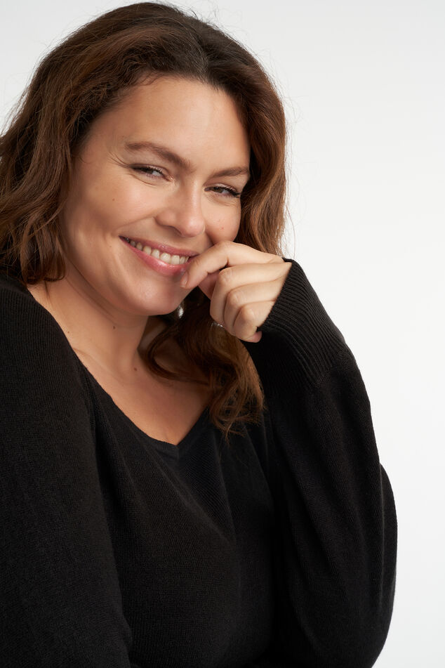 Trui met vierkante hals image number 4