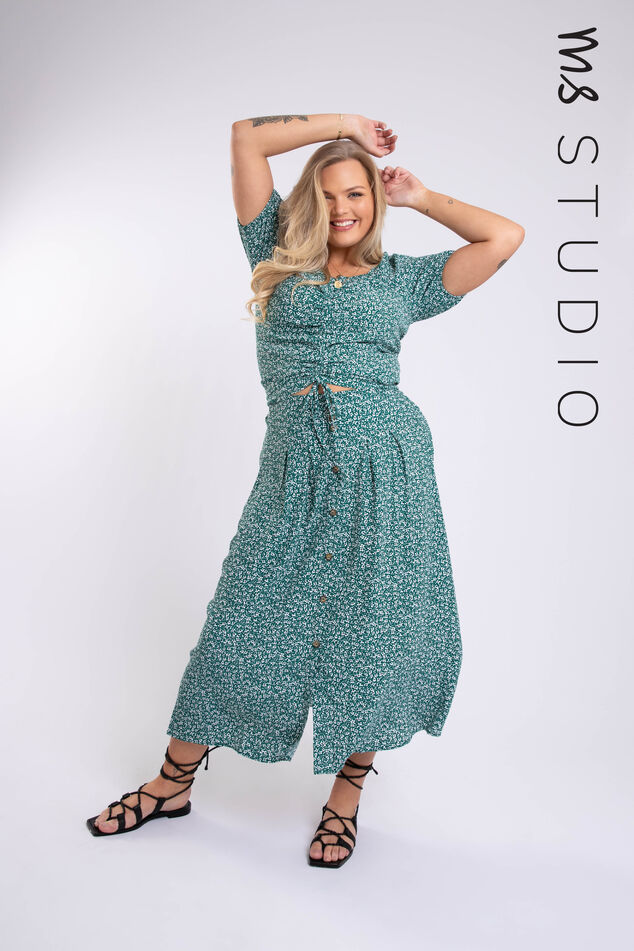 Midi rok met print image number 0