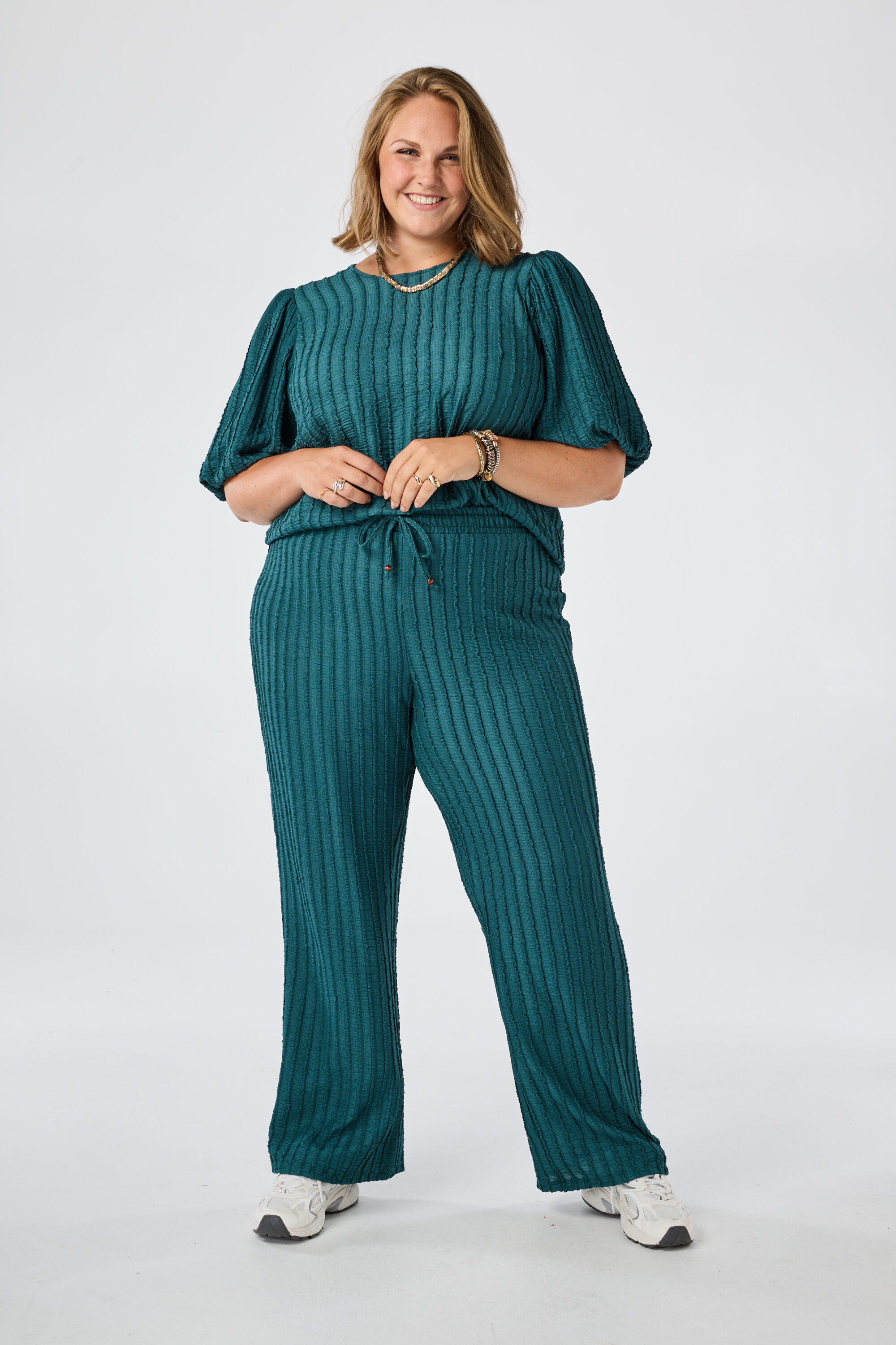 Broek met elastische taille