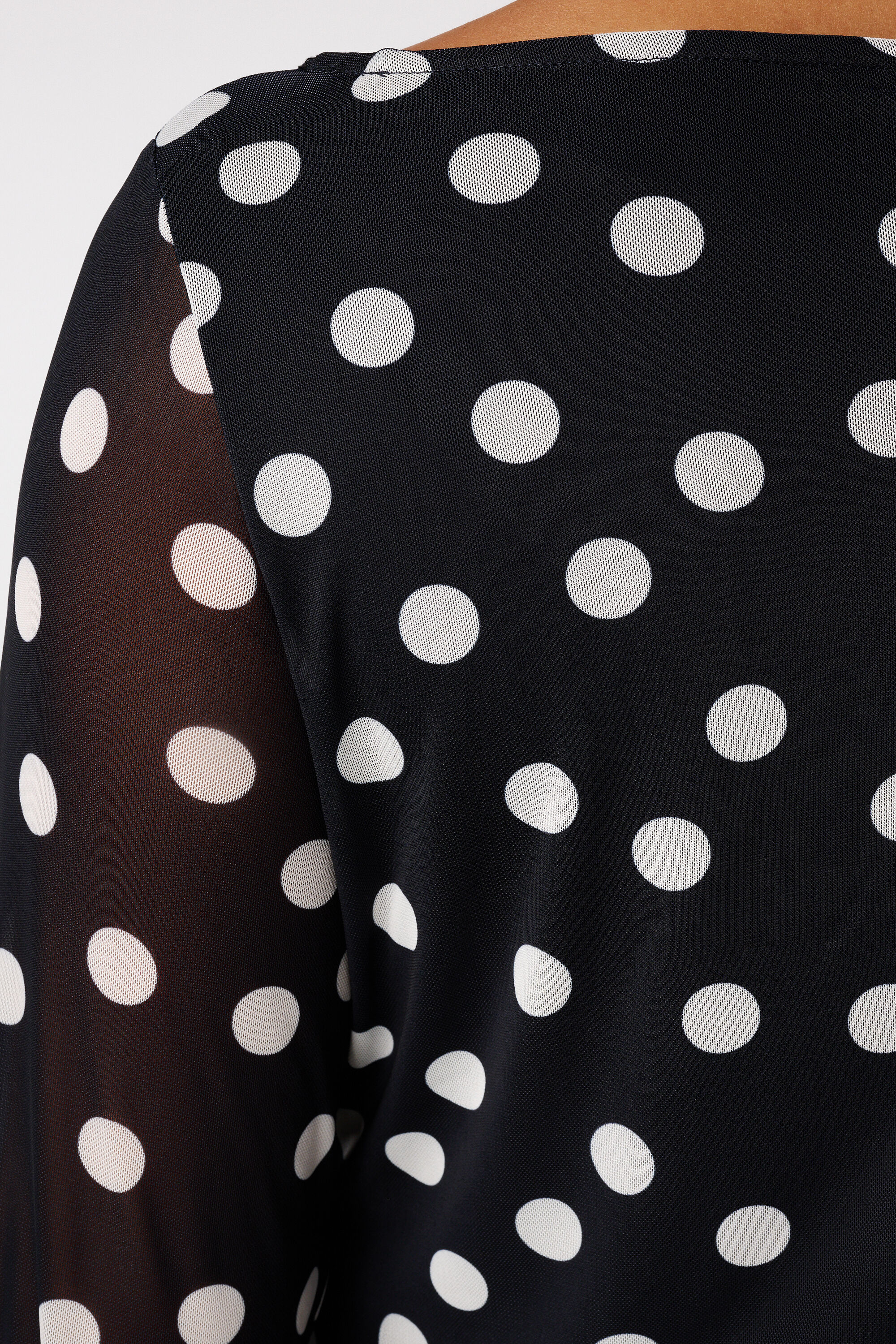 Maxi jurk van mesh image number 4