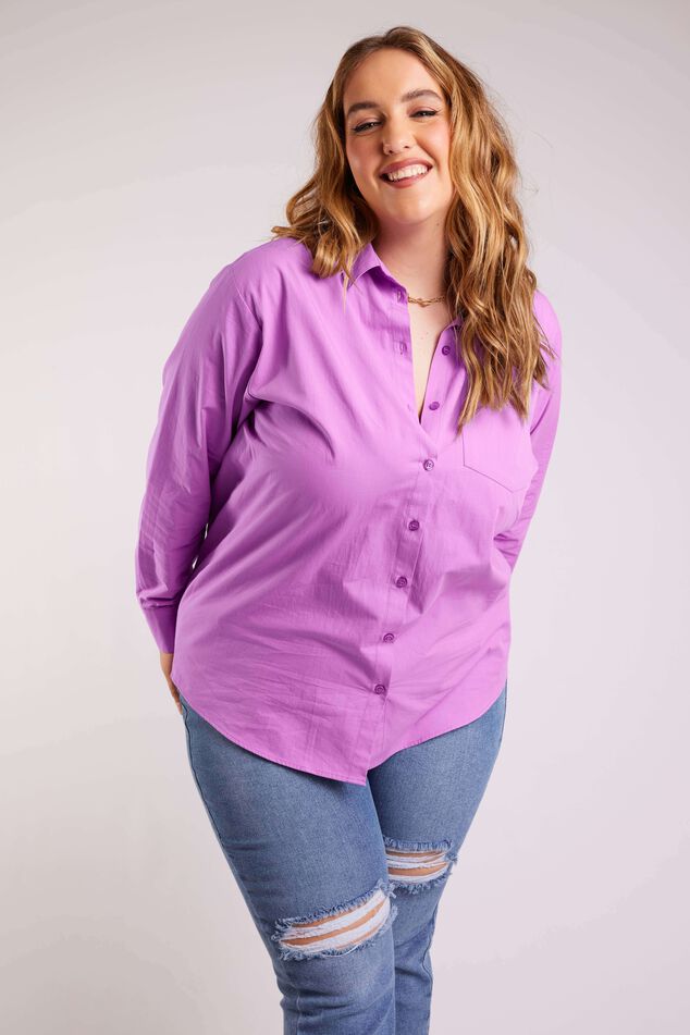 Poplin blouse image number 6
