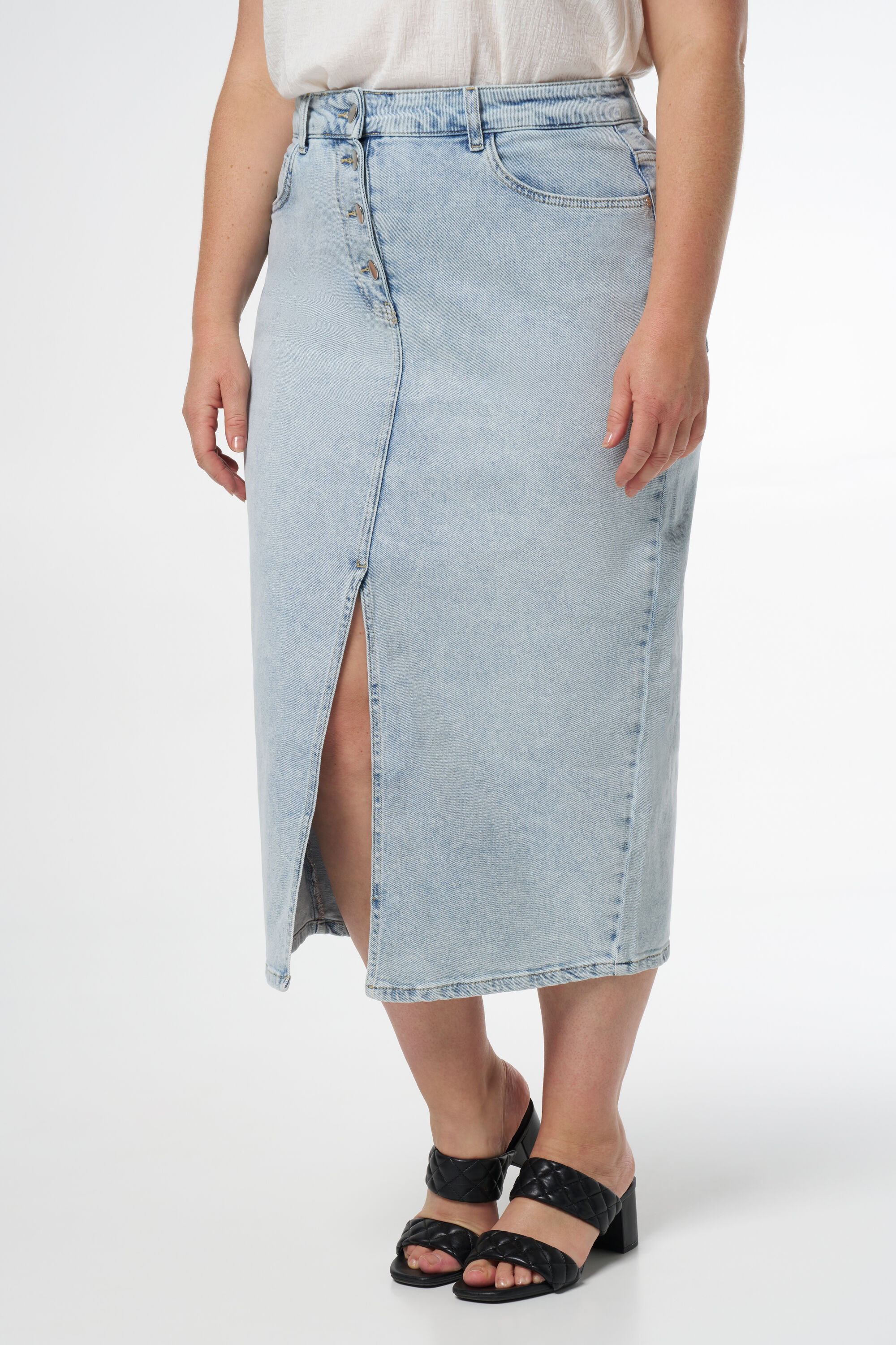 Midi rok met split clearance