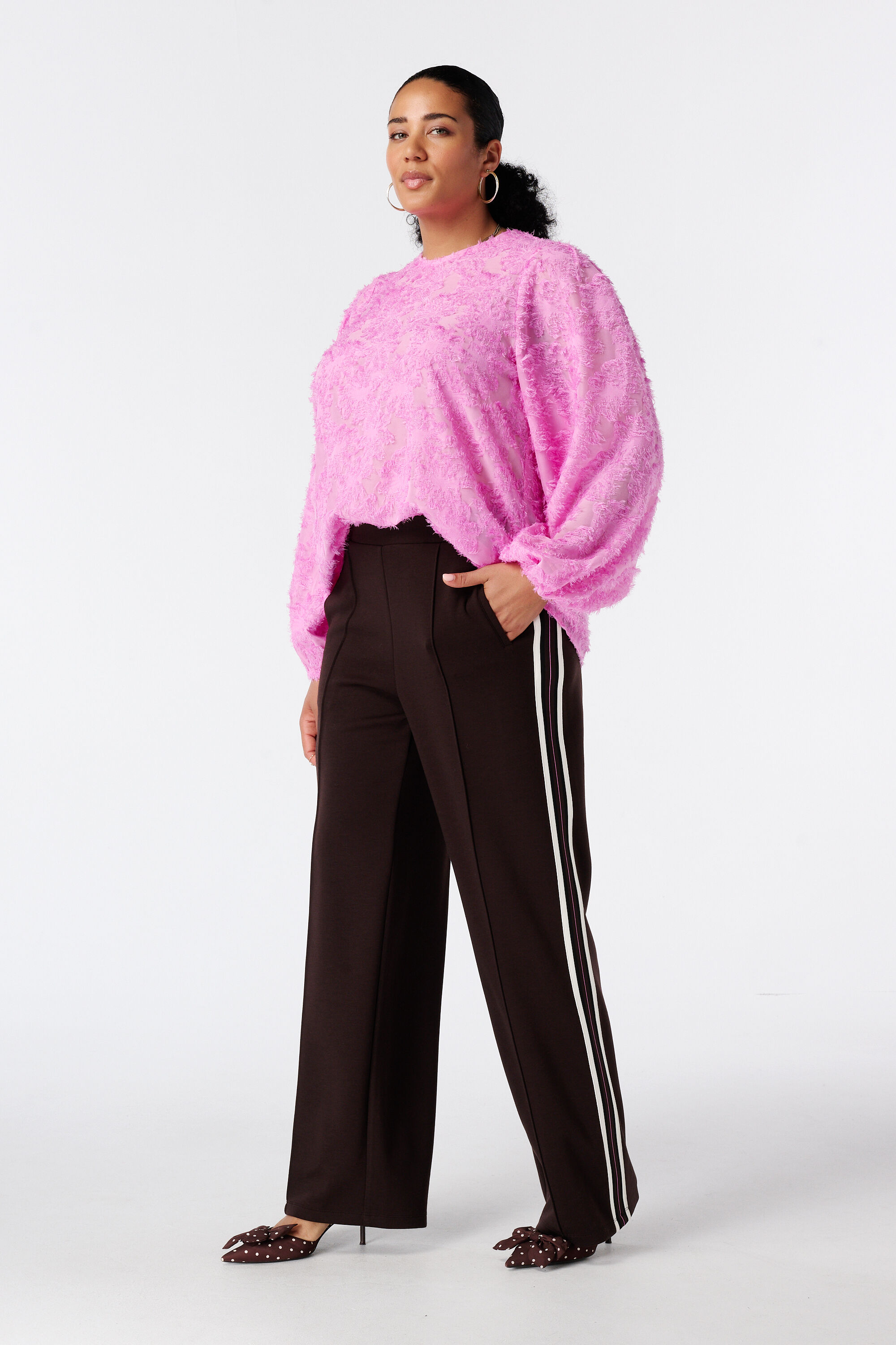 Blouse met ballonmouwen image number 5