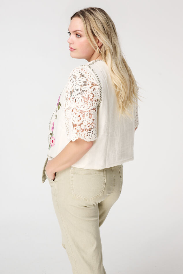 Cardigan avec broderie  image number 3