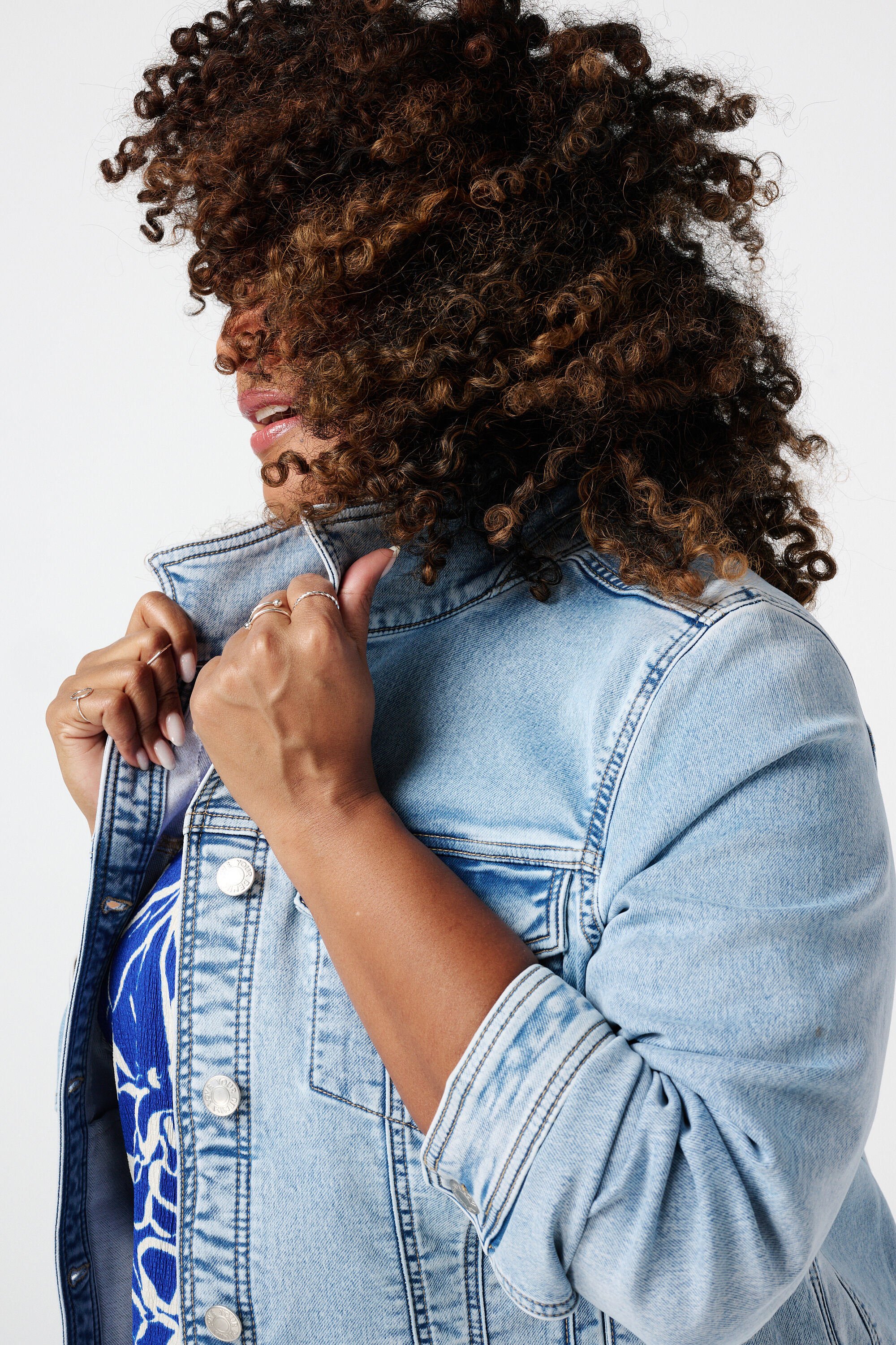 Spijkerjas met stretch image number 4