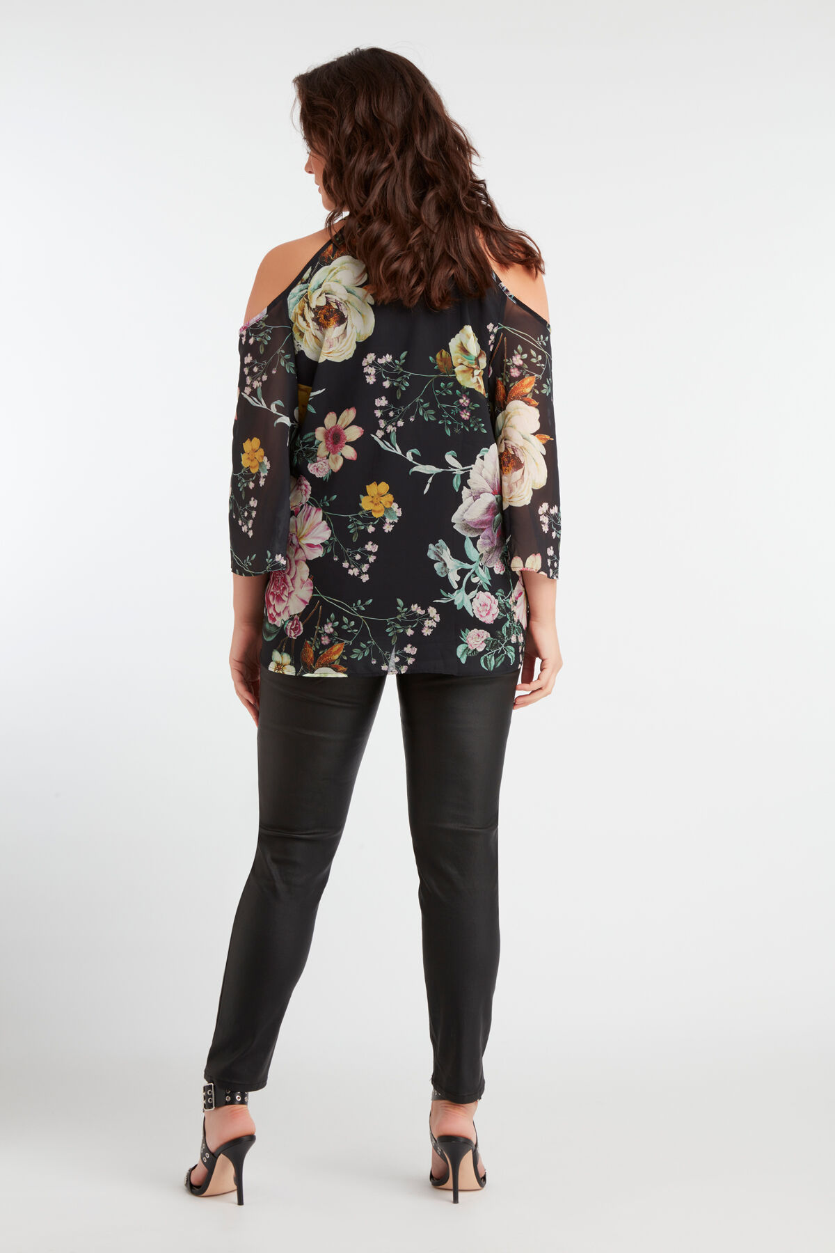 Cold-shoulder blouse image number 5