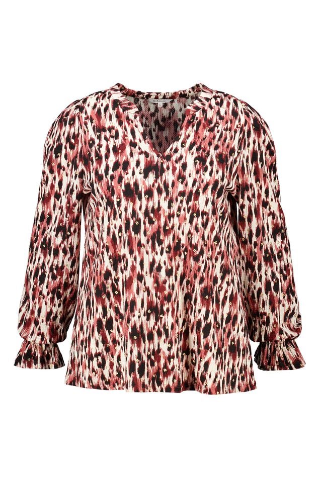 Top met print en stuctuur image number 1