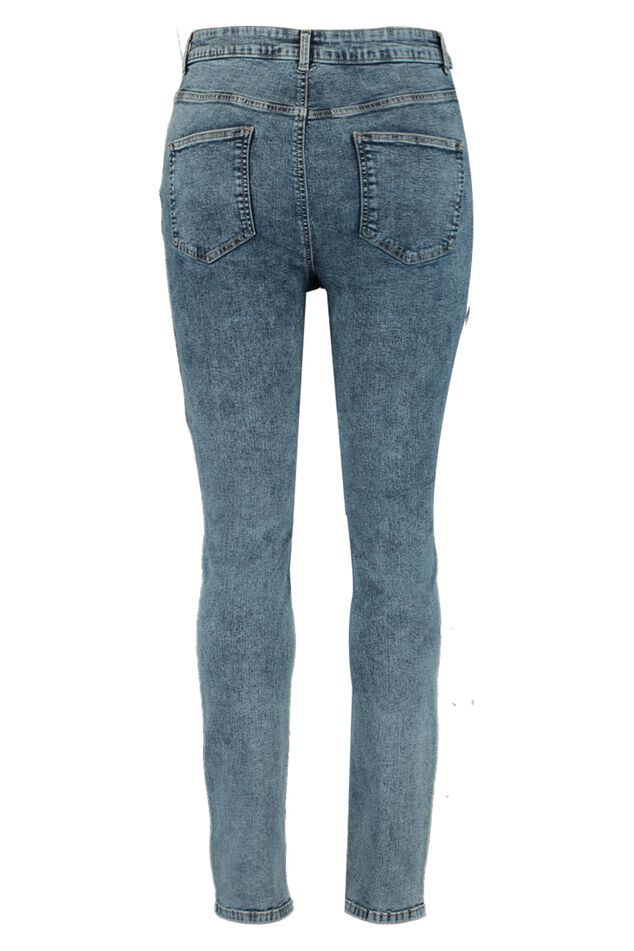 Skinny leg high waist jeans CHERRY image number 2