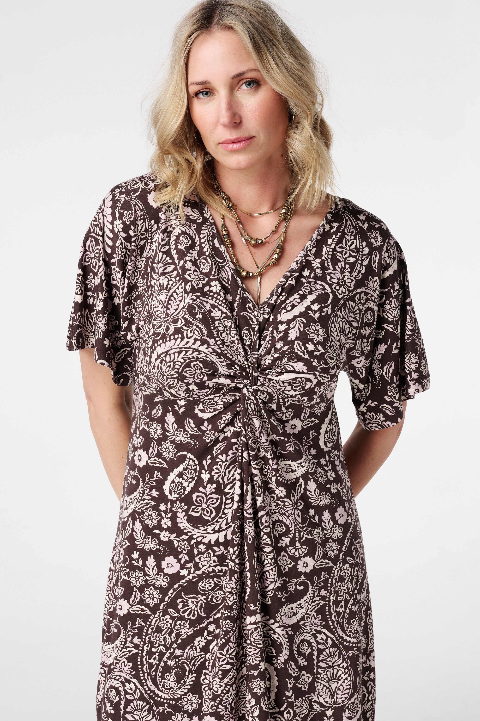 Robe maxi avec imprim&eacute; image number 4