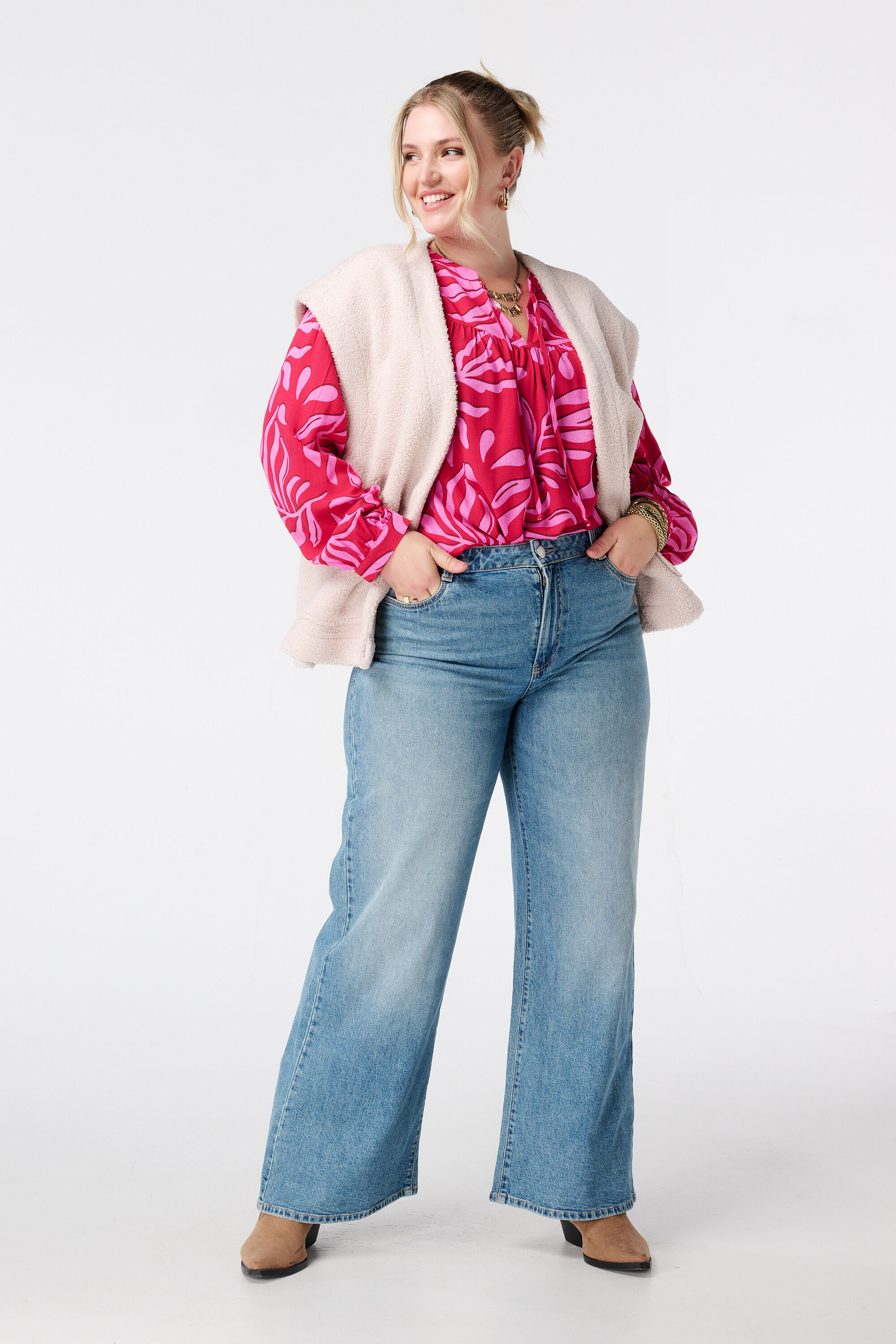 Blouse imprim&eacute;e avec bobines image number 5