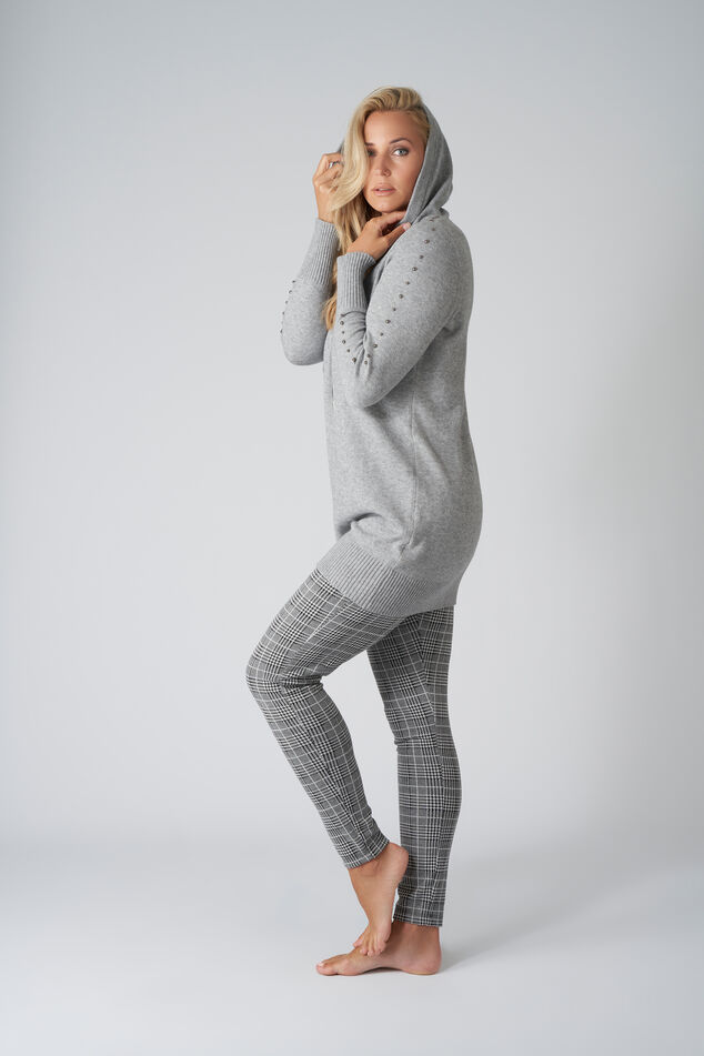 Lange sweater met capuchon image number 0