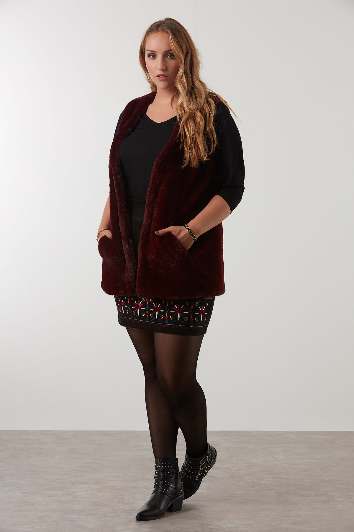 Gilet van imitatiebont image number 3