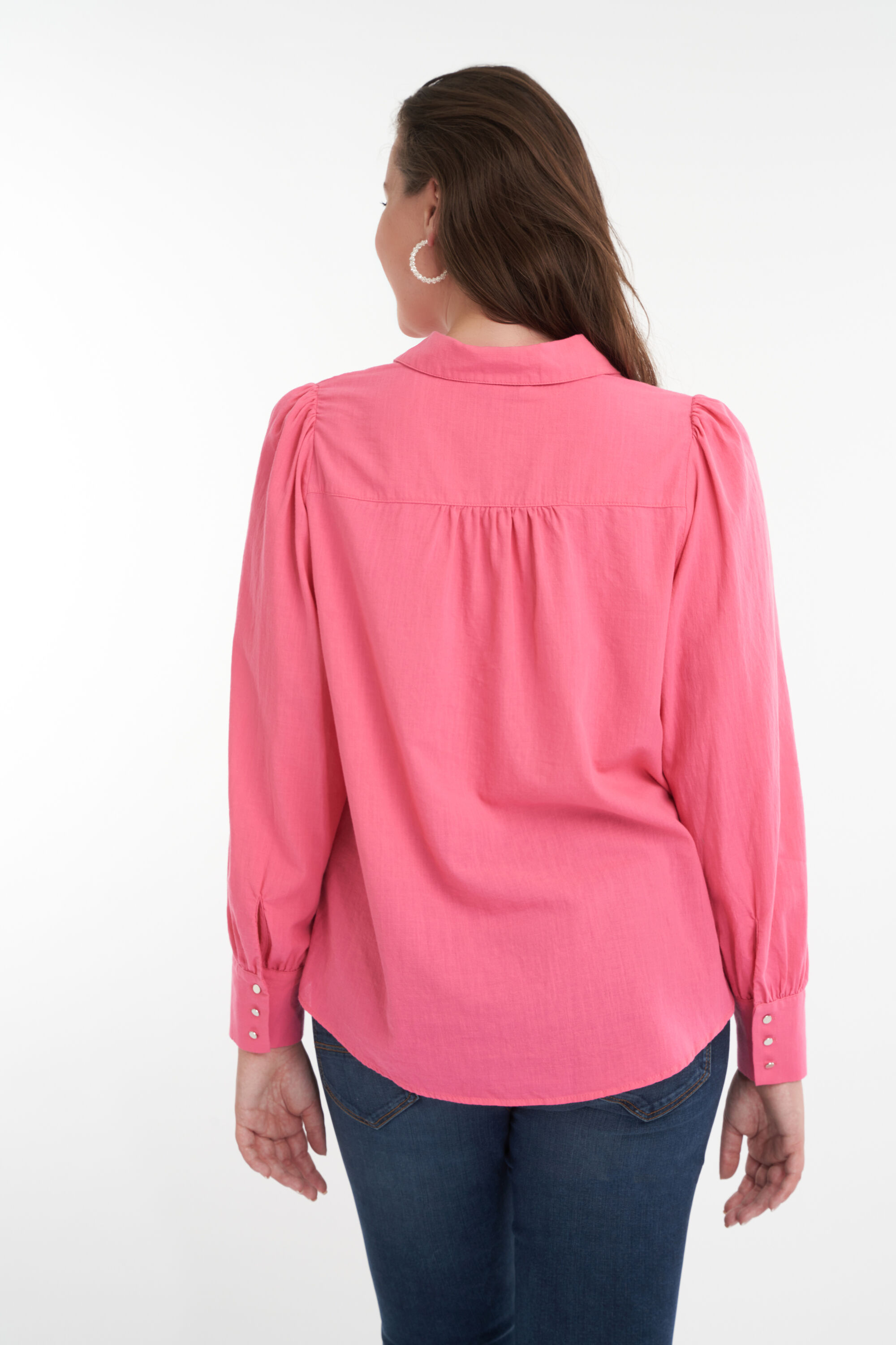 Blouse met pofmouwen image number 3