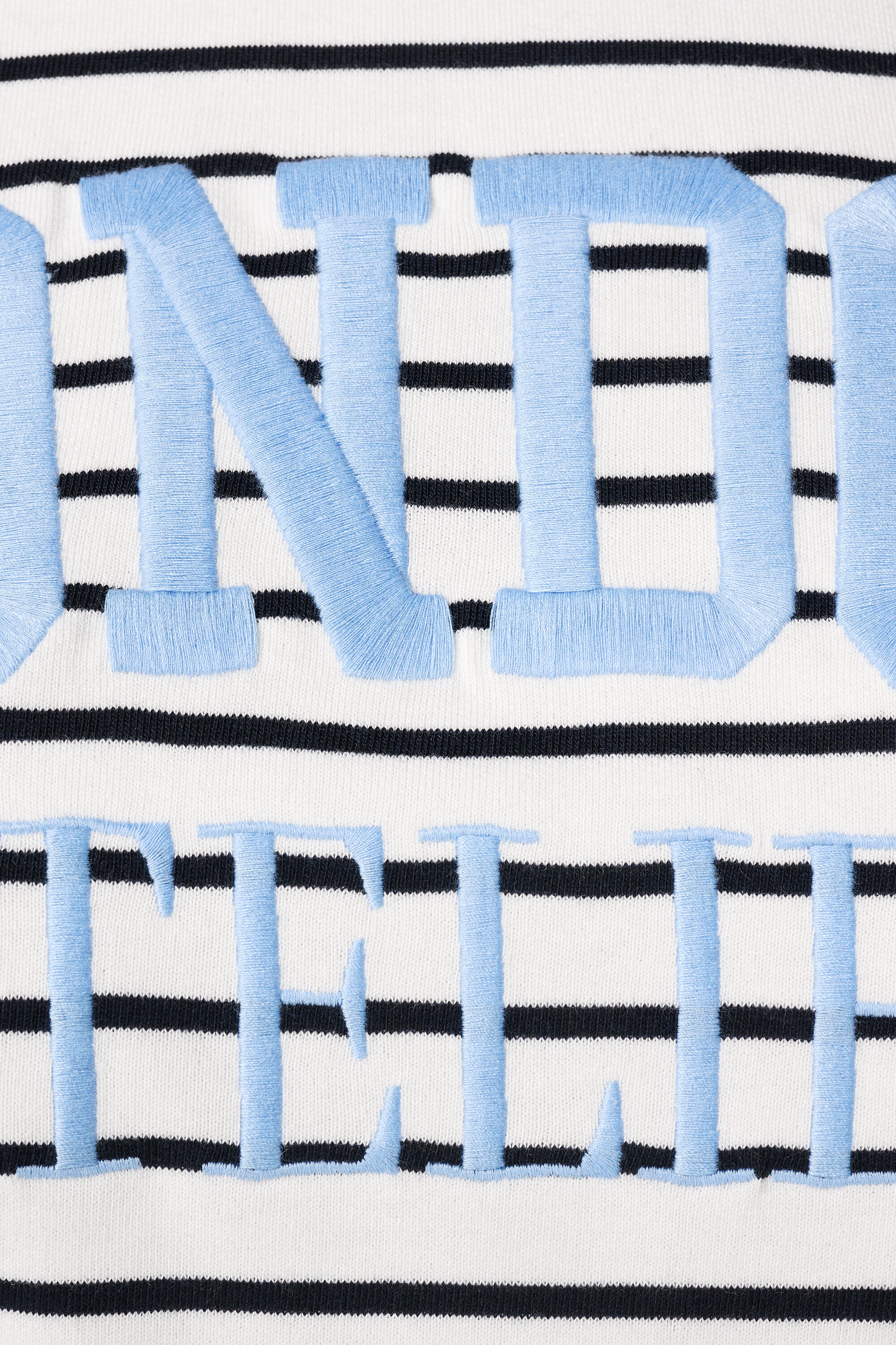 Sweat &agrave; rayures avec inscription image number 6