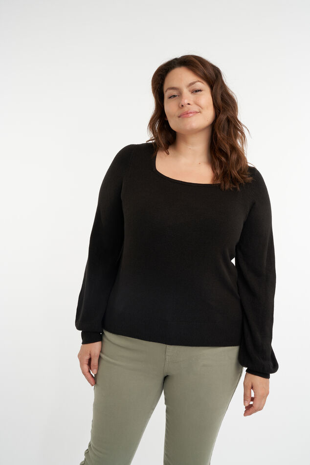 Trui met vierkante hals image number 0