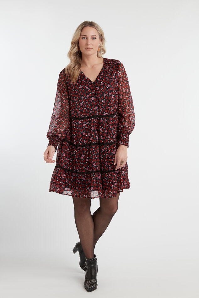 Bloemenjurk met smok details image number 3