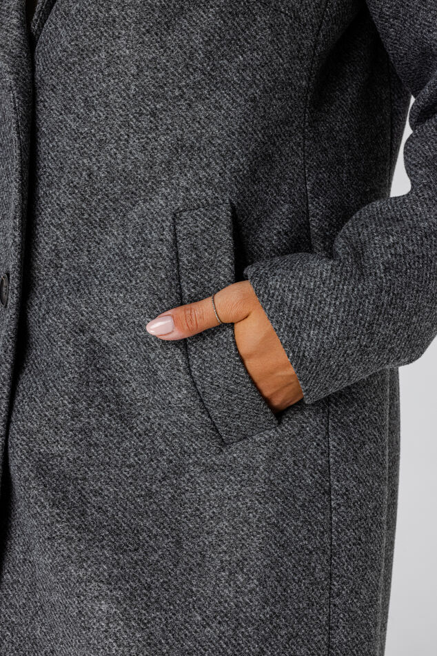 Manteau long avec fermeture à boutons image number 4