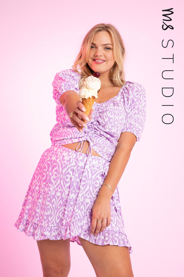Skort met print image number 0