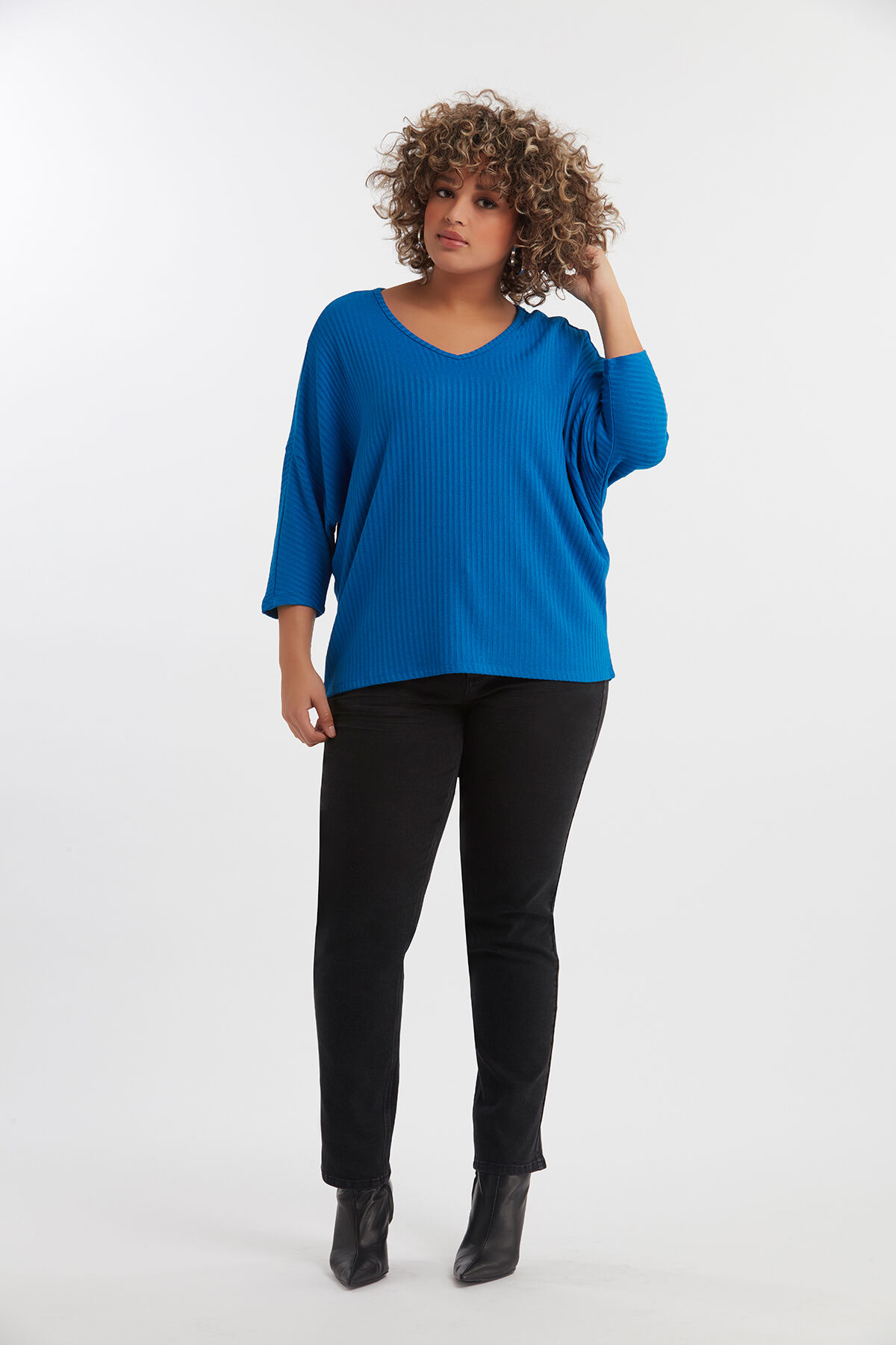 Loose leg jeans ROSE image number 4