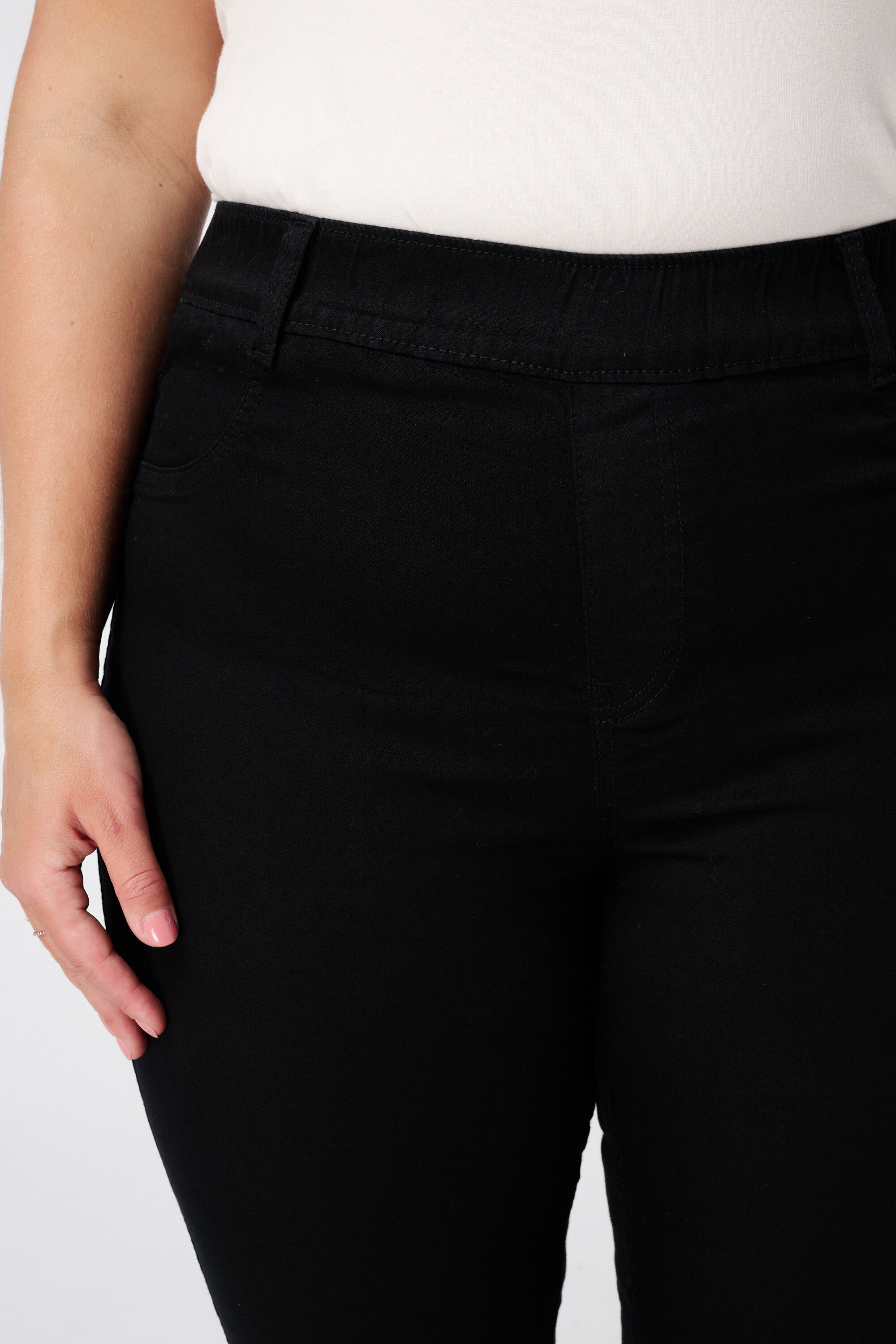 Tregging met denim look image number 4