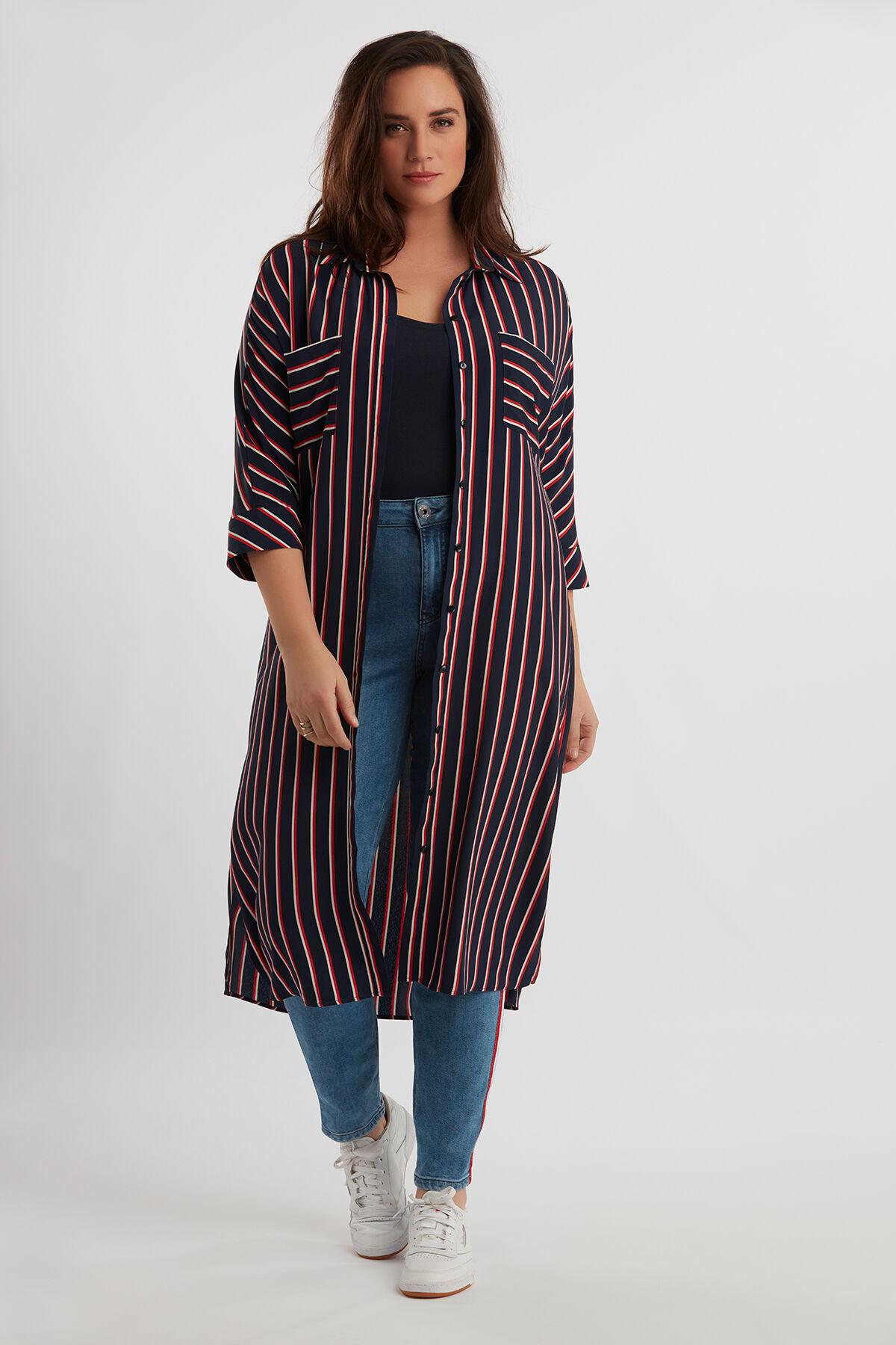 Robe chemise ray&eacute;e image number 5